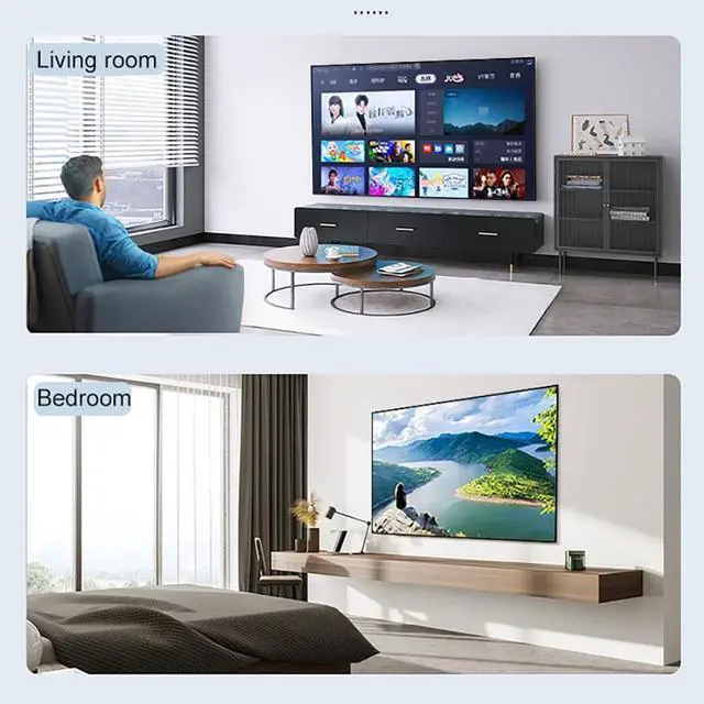 Alt view image 7 of 7 - Projector Screen Fixed Frame 72-inch, 16:9 8K 4K Ultra HD 3D Ready Wall-Mounted White Movies Screen for Indoor Home Cinema, Office