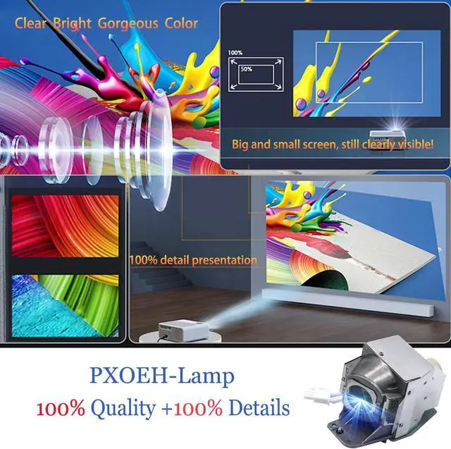 Alt view image 4 of 6 - A+ Quality RLC-079 Replacement Projector Bulb Lamp for VIEWSONIC PJD7820HD PJD7822HDL VS14937 for ACER P1500 H6510BD with Housing