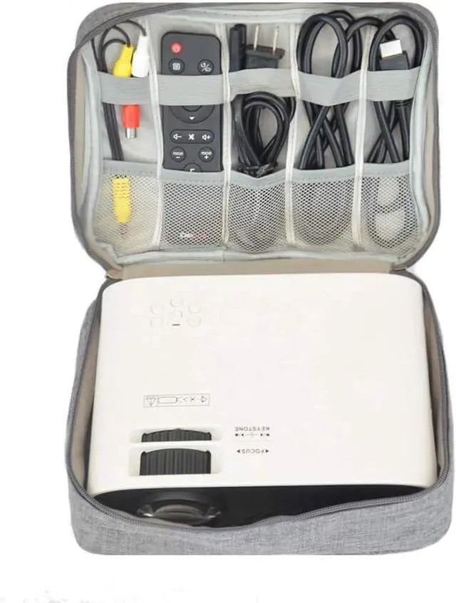 Alt view image 3 of 7 - CaGerritying Bag Case Storage Organizer for Projectors and Accessories (Grey, Single), Gray
