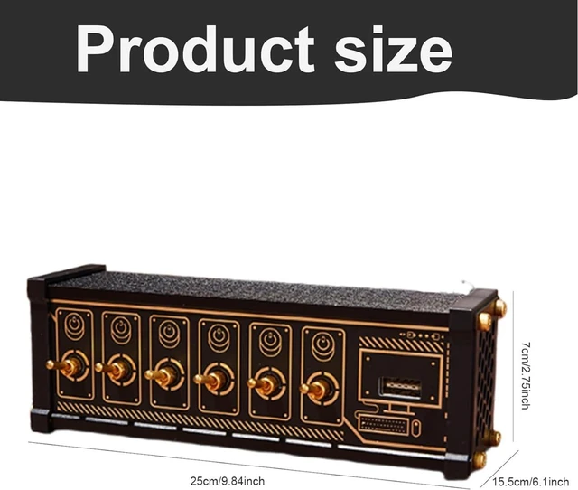 Alt view image 5 of 6 - 6 Ports USB C Splitter, U6 6 Port USB Docking Station, W/LED Status Light, Voice Control Function, Data Transmission, 9 USB Convenient Input Ports, 4 Data Ports, Metal Toggle Switch, for Data Transfer
