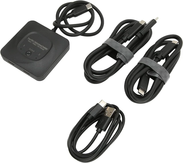 Main image of Focket USB C, 8K 60Hz HD Bi Directional 2 in 1 Out USB C Switcher with One PD 100W Charging for PCs and Computers
