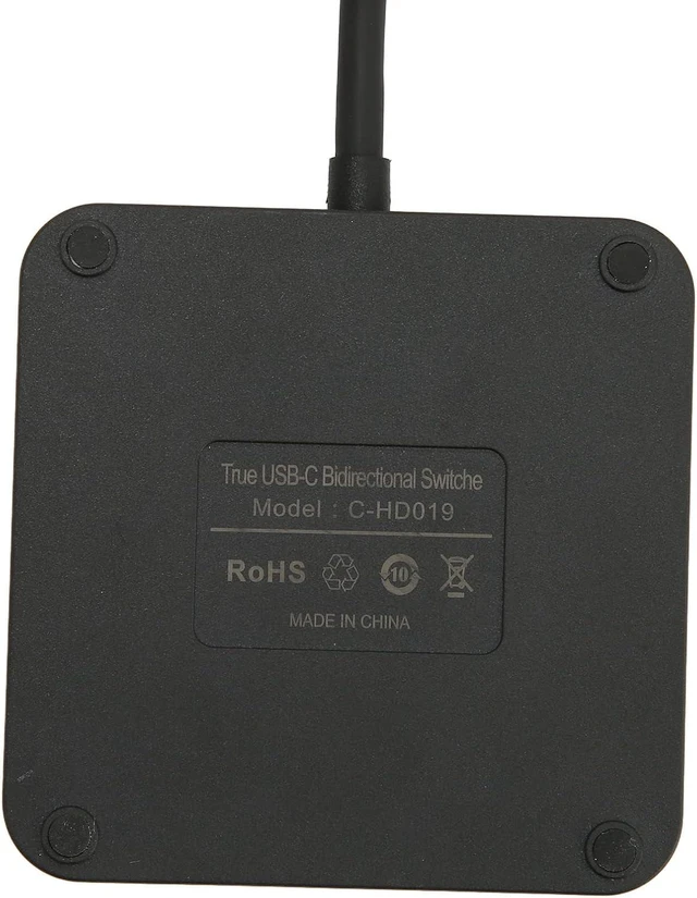 Alt view image 4 of 7 - Focket USB C, 8K 60Hz HD Bi Directional 2 in 1 Out USB C Switcher with One PD 100W Charging for PCs and Computers