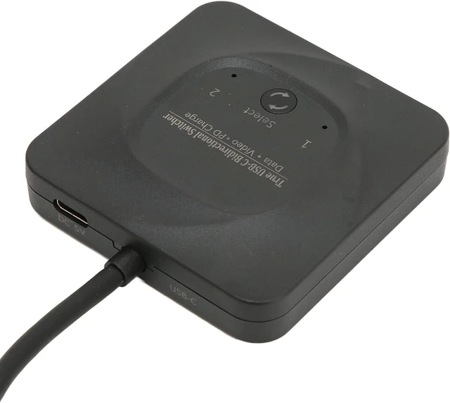 Alt view image 6 of 7 - USB C Switcher, 8K Display with One Button Switching, Fast Charging for Multiple Devices, Compatible with Laptops and Monitors