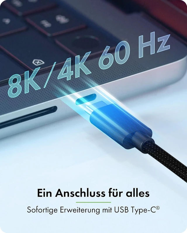 Alt view image 6 of 7 - ICY Box (USB-C to 3× HDMI Adapter) 8K @ 60Hz Single Display, 4K @ 144Hz Dual Display, 4K @ 60Hz Triple Display, USB 3.2 Gen 2, MST, 20 cm Cable, IB-AD1030-C