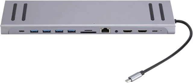 Alt view image 6 of 7 - Shakven USB C Docking Station,Multiport Adapter USB Hub Laptop Dock | Computer Dock PC Extender, C Adapter, Expansion Hub, Splitter for Computer Laptop Phone