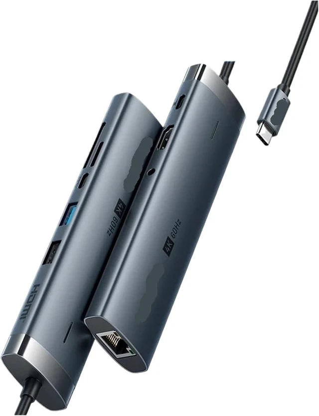 Main image of 4K60Hz USB C HUB HDMI Adapter TY>pe to RJ45 Ethernet USB3.0 PD100W SD&TF for Pro Docking Station(9-in-1 HDMI 4K60Hz)