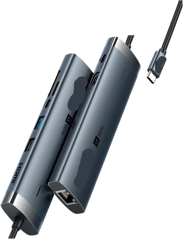 Main image of 4K60Hz USB C HUB HDMI Adapter TY>pe to RJ45 Ethernet USB3.0 PD100W SD&TF for Pro Docking Station(8-in-1 HDMI 4K60Hz)