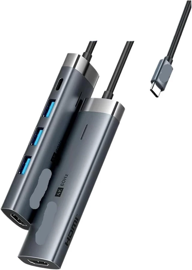 Main image of USB C HUB 4K 60Hz TY>pe to HDMI RJ45 Ethernet PD 100W SD TF for PC Sum/sang Tablet 3 Hub(5-in-1 HDMI 4K60Hz)