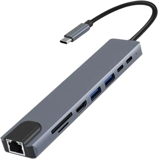 Main image of 11-in-1 USB C Docking Stations USB C HUB USB Hubs TY>pe C to 4K HDMI USB 3 5Gbps USB Splitter Adapter for PC(8-in-1)