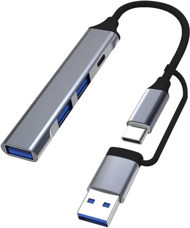 Alt view image 2 of 7 - USB C Hub 3, Aluminum 4 in 1 Extender, Splitter with, X 2.0 and Ports Distributor(4 USB-A)
