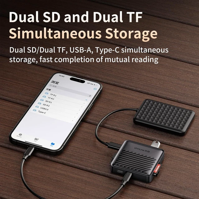 Alt view image 4 of 7 - Magnetic USB C Hub Docking Station for 2 TF3.0/2 SD3.0 PD3.0,HDMI 4K@60Hz USB-A 5Gbps USB-C Devices for Android,iPhone 17,16,15 Pro Max and iPad Pro/Air/Mini MacBookPro/Air for Transmission