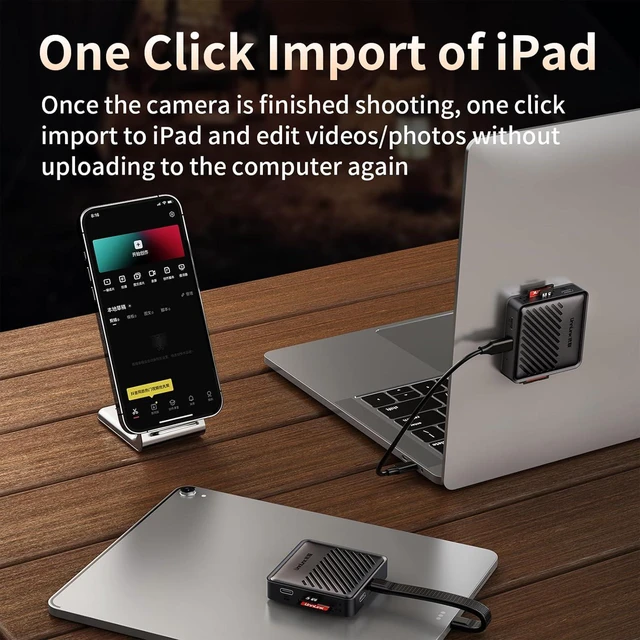 Alt view image 5 of 7 - Magnetic USB C Hub Docking Station for 2 TF3.0/2 SD3.0 PD3.0,HDMI 4K@60Hz USB-A 5Gbps USB-C Devices for Android,iPhone 17,16,15 Pro Max and iPad Pro/Air/Mini MacBookPro/Air for Transmission