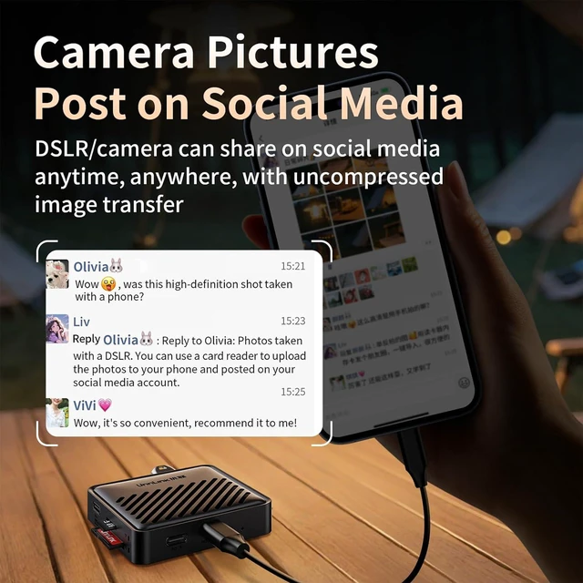 Alt view image 7 of 7 - Magnetic USB C Hub Docking Station for 2 TF3.0/2 SD3.0 PD3.0,HDMI 4K@60Hz USB-A 5Gbps USB-C Devices for Android,iPhone 17,16,15 Pro Max and iPad Pro/Air/Mini MacBookPro/Air for Transmission