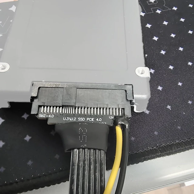 Alt view image 7 of 7 - Premium NVME to U.2 Adapter Cable with 15Pin Power Featuring Aluminum Foil Shielding Fast PCIE4.0 Data Transfer