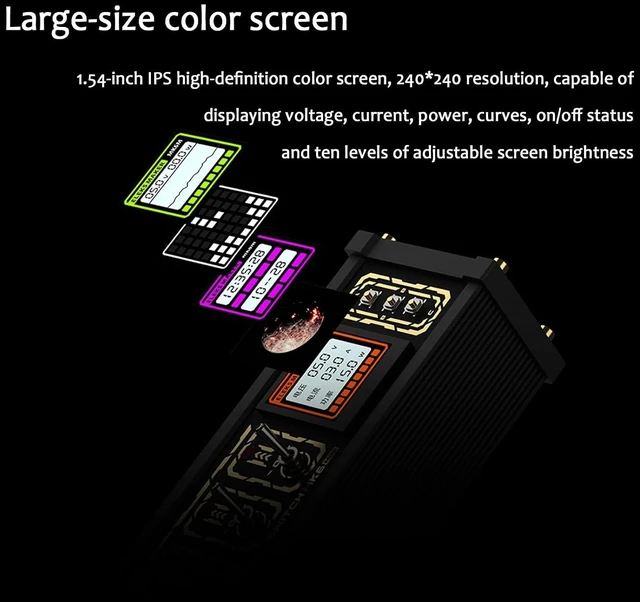 Alt view image 6 of 7 - 8 Port USB Docking Station, Multi-Port USB Expander, Time Synchronization/Dot Matrix Animation/Custom Images/Expansion Dock, for Phones, Tablets