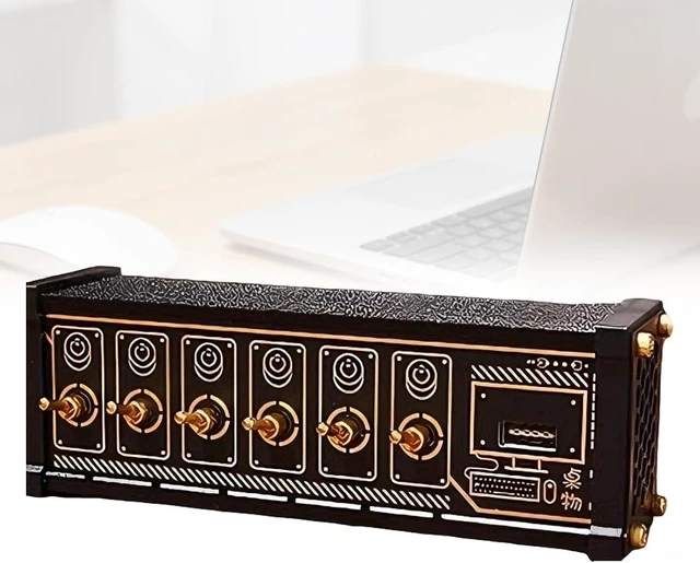 Main image of 6 Ports USB C Splitter, Generic Portable 6 Port USB Hub, with Button Switch, 6 USB Ports, Measuring 161 X 53 X 43 Mm, Voice Control Function, for Phones, Tablets, and Gadgets