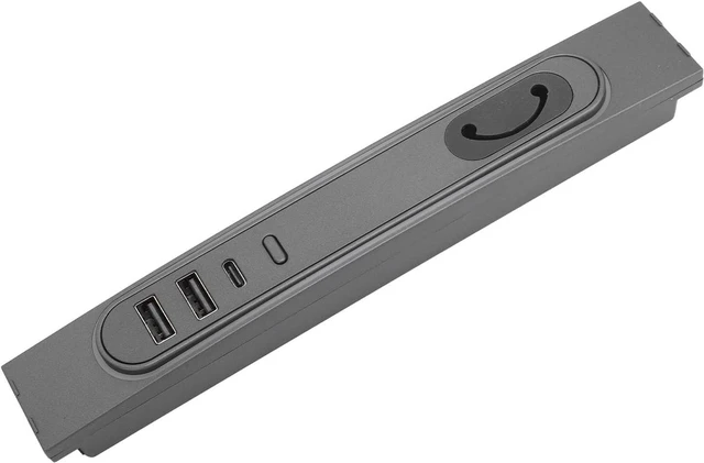 Alt view image 2 of 7 - USB Hub Docking Station Multiport Charging Splitter Fit for 2021-2023 and Model Y 2021-2023, 27W Fast Charging with 3 Color LED Light, 2 USB A and 1 USB C Port Adapter