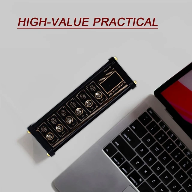 Alt view image 7 of 7 - 6 Ports USB C Splitter, Portable 6 Port USB Hub for Seamless Connectivity, Voice Control Function, Data Transmission, 10 USB Convenient Input Ports, Suit for Phones, Tablets, and Gadgets