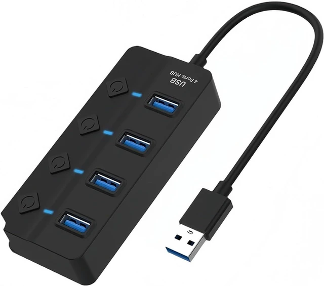 Main image of 7 Ports USB HUB All 3.0 with On/Off Switch 5Gbps High Speed Transmission Docking Station for PC Pro(4-P 4x3.0)