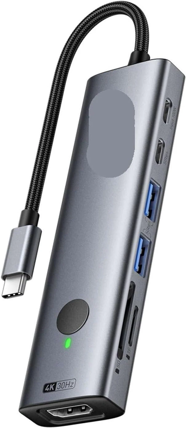 Main image of 7-in-1 USB C HUB Docking Station Disk Enclosure PD100W USB3.0 5Gbps TY>pe to HDMI Adapter for Pro