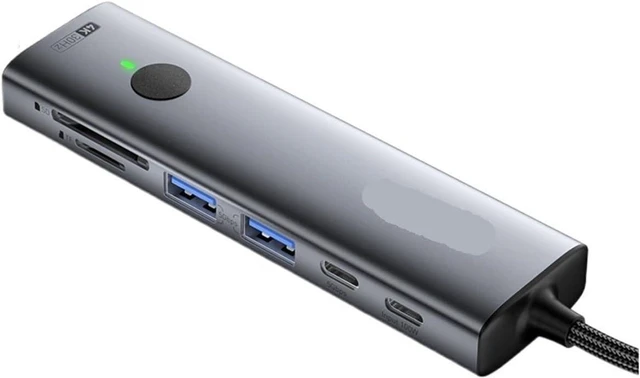 Alt view image 3 of 4 - 7-in-1 USB C HUB Docking Station Disk Enclosure PD100W USB3.0 5Gbps TY>pe to HDMI Adapter for Pro