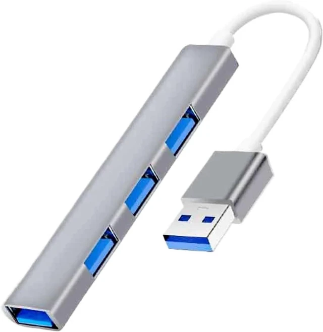 Main image of USB 3.0 Power Adapter 4/7 Port Multi Splitter Hub Multiple Expander Switch 30CM Cable Docking Stations(USB 4 IN1 Grey)