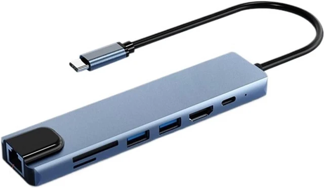 Main image of TY>pe C Splitter HUB 3 4 5 6 7 8 9 in 1 USB 2.0 Hub Docking Station HDMI-Compatible Adapter Dock Extensior(7 in 1)
