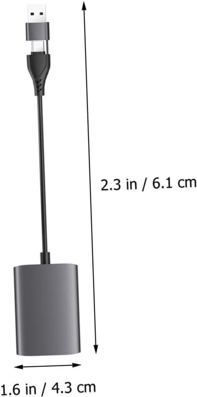 Alt view image 2 of 7 - Type-c USB to Dual Adapter High Definition Display Splitter Hub for Laptop with Fast Stable