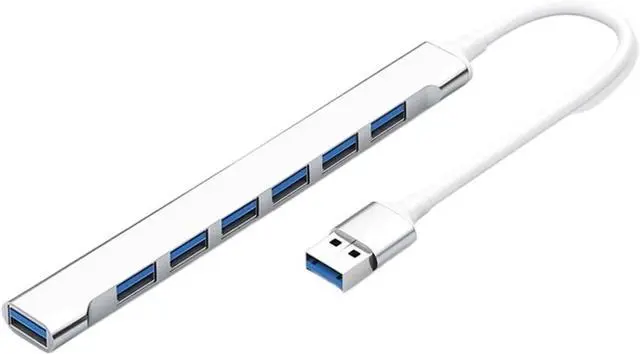 Main image of USB Hub Splitter USB Hub for Laptops USB Extender Hub Thin Computer Dock with Multiport for Laptop PC(4 Ports USB Gray)