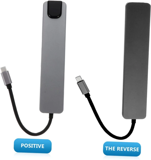 Alt view image 7 of 7 - SEWACC Type C USB Hub Docking Station with Display Pd Charging Gigabit Ethernet and Multiple USB Ports