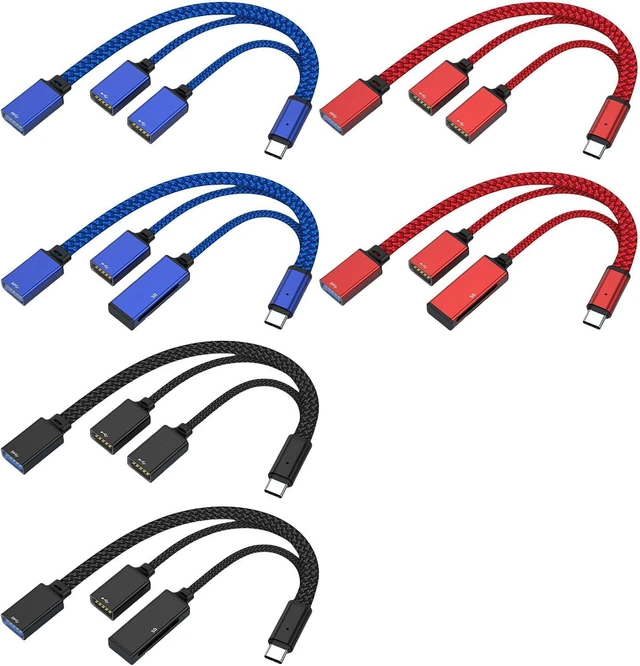 Alt view image 3 of 6 - Multifunction USB C Hub Extension Aluminum USB C 3 Port Hub Aluminum Adapter