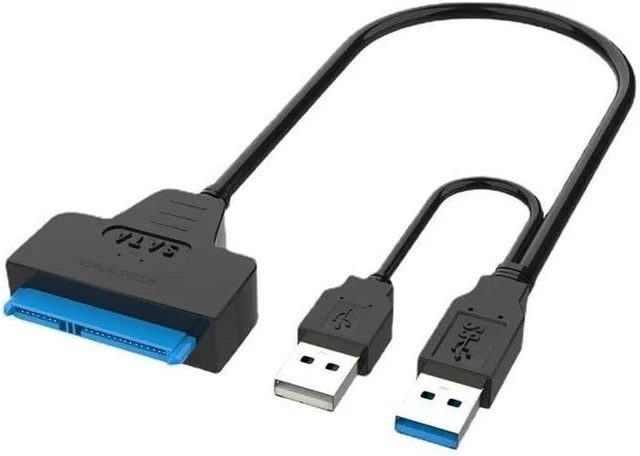 Alt view image 3 of 6 - SATA to USB 3.0 2.0 Easy Drive Cable USB 3.0 to Sata III Hard Disk Adapter External 2.5 Inch HDD SSD Hard Drive Adapter Power DC(USB 2.0 Power)