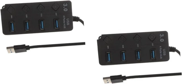 Main image of 2pcs USB Hub Expansion Adapter for Computer Portable Data Hub USB Splitter Function