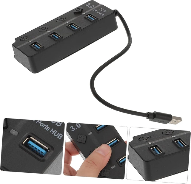 Alt view image 4 of 7 - 2pcs USB Hub Expansion Adapter for Computer Portable Data Hub USB Splitter Function