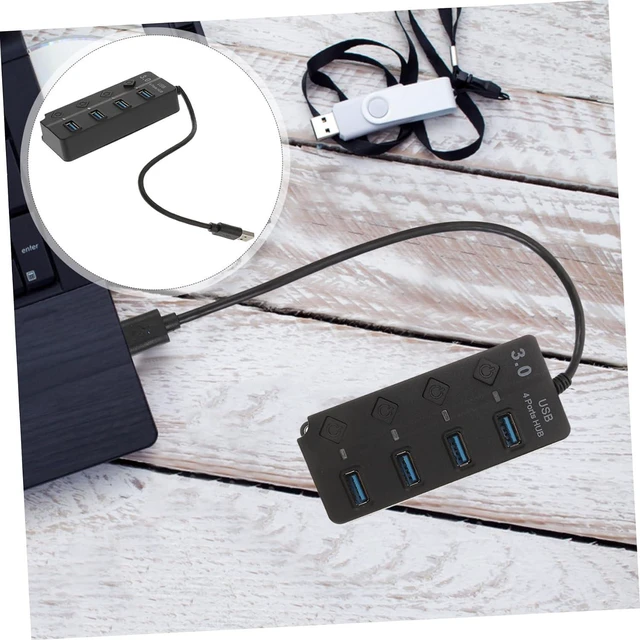 Alt view image 5 of 6 - DOITOOL 2pcs USB Hub Data Dock Portable for Laptop Desktop Computer Charging Hub