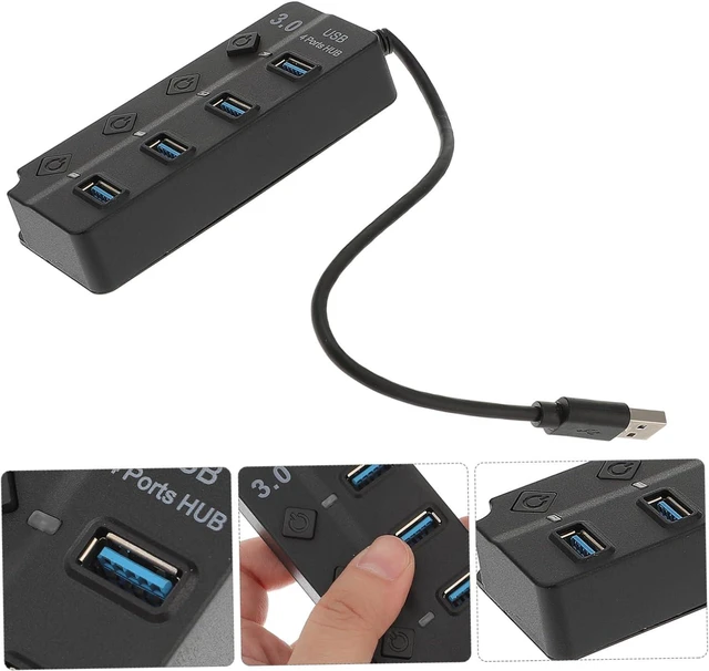 Alt view image 6 of 6 - DOITOOL 2pcs USB Hub Data Dock Portable for Laptop Desktop Computer Charging Hub