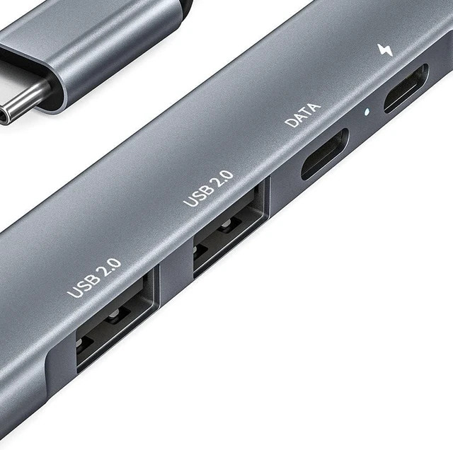 Alt view image 4 of 7 - High Speed 5-Port USB Hub, Multi-USB Port Docking Station, Fast Data Transfer USB Splitter for PC,