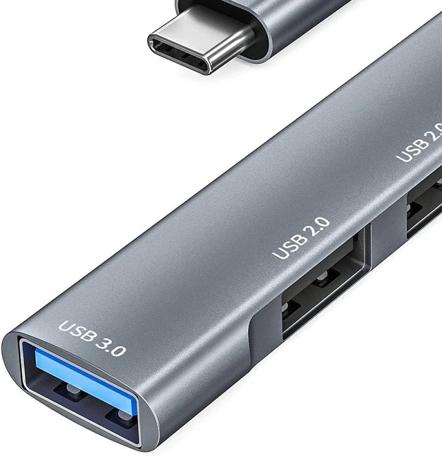 Alt view image 6 of 7 - High Speed 5-Port USB Hub, Multi-USB Port Docking Station, Fast Data Transfer USB Splitter for PC,
