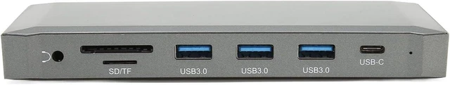 Alt view image 7 of 7 - 4K Display Docking Station USB Hub Adapter with 13 Ports for OS X Plug and Play for Business Travelers