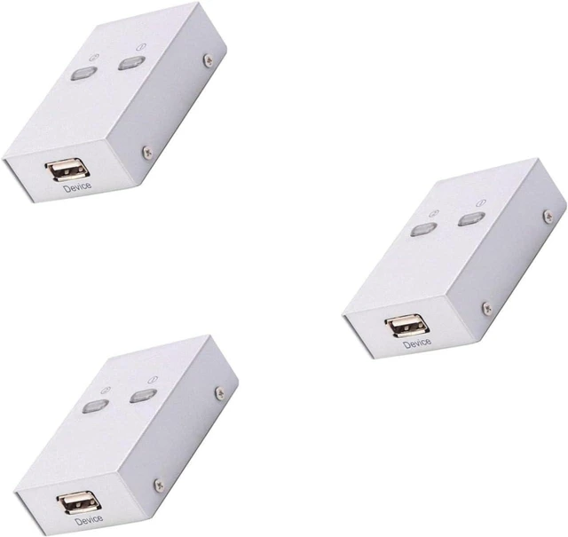 Main image of jojofuny 3pcs USB Sharing Selector Switcher for Scanner Printer Automatic Device Sharing Switch No Wire