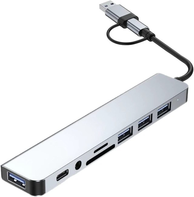 Alt view image 7 of 7 - Uonlytech 4pcs USB Hub Splitter Adapter Additional Ports for Laptop Multi-Port USB Expander Connector