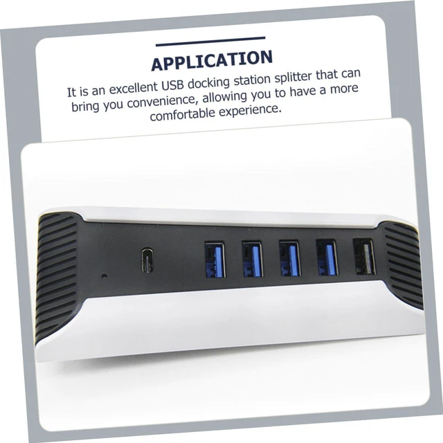 Alt view image 6 of 7 - Mikikit 3pcs USB Hub Compatible Desktop Hub USB Splitter Extension Adapter for Laptop Docking Station