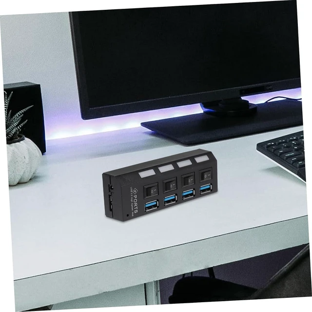 Alt view image 5 of 7 - Uonlytech 3pcs Hub Ports Hub for Computer Concentrator Computer Concentrator USB Extension