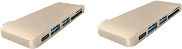 Alt view image 5 of 7 - Uonlytech 2pcs USB Type C Hub Combo Adapter for Charging Data Sync Type C Hub for USB
