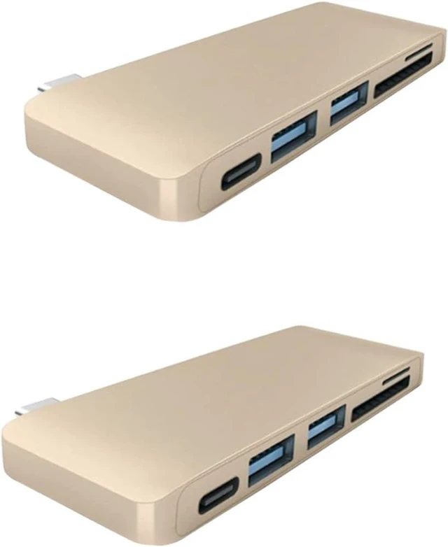 Alt view image 7 of 7 - Uonlytech 2pcs USB Type C Hub Combo Adapter for Charging Data Sync Type C Hub for USB