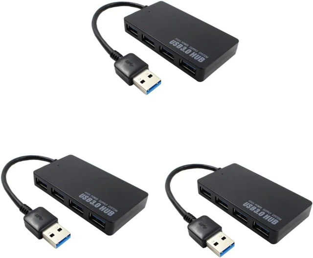 Alt view image 6 of 7 - Uonlytech 3pcs 4-Port USB 3.0 Hub High-Speed Portable for PC Laptop Notebook and Desktop Use