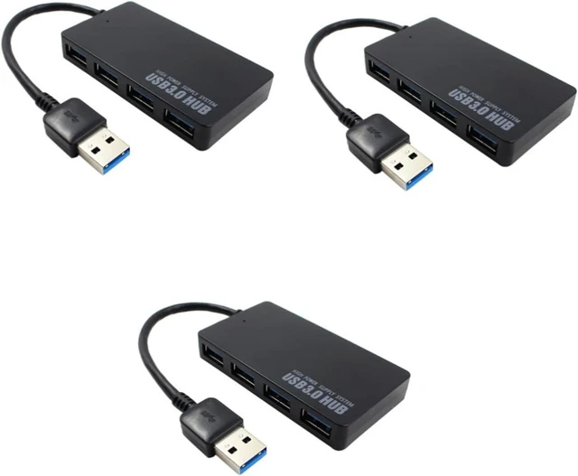 Alt view image 7 of 7 - Uonlytech 3pcs 4-Port USB 3.0 Hub High-Speed Portable for PC Laptop Notebook and Desktop Use