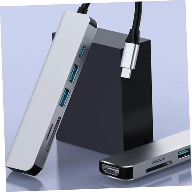 Alt view image 4 of 7 - Uonlytech 3pcs Portable USB Hub Multiport Adapter Type-c and Video Output for Laptop Workstation Use