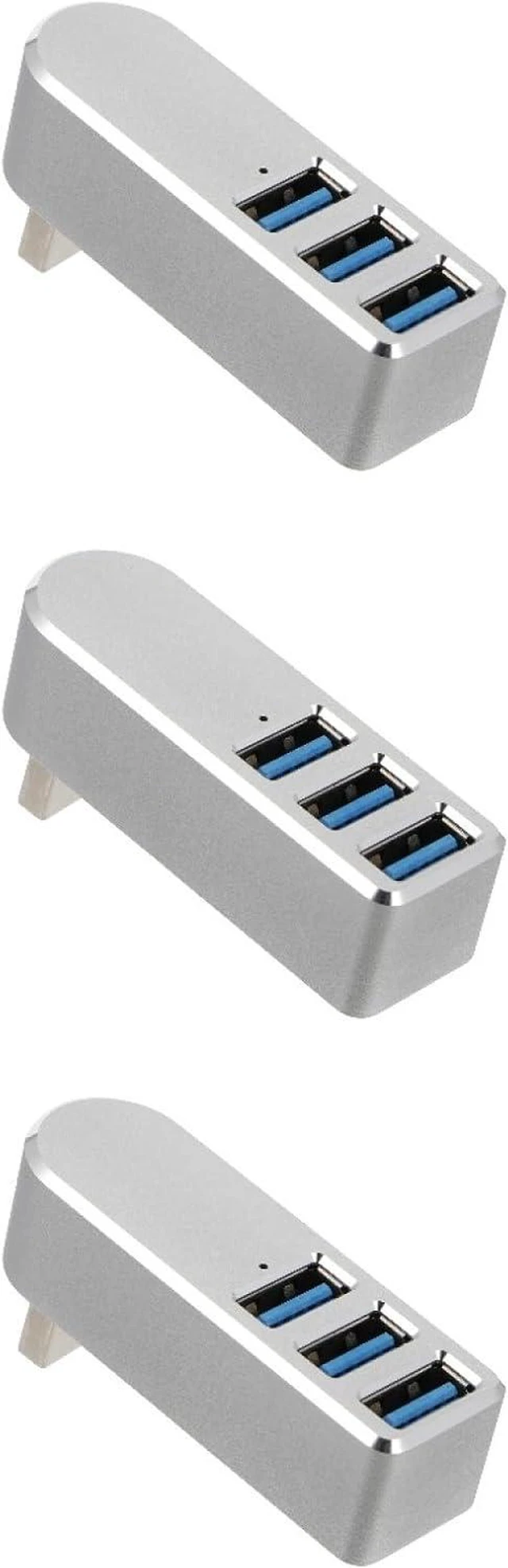 Main image of jojofuny 3pcs Port USB Hub for Laptop Swiveling USB Connector Splitter Data Dock for Expansion Transfer