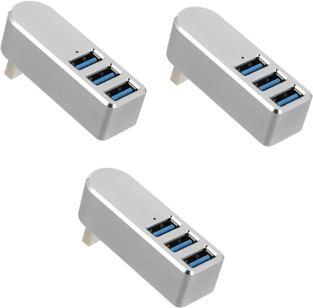 Alt view image 2 of 7 - jojofuny 3pcs Port USB Hub for Laptop Swiveling USB Connector Splitter Data Dock for Expansion Transfer